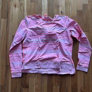 lululemon Neon Pink Half Zip Pullover Sweater Size 10 Athletic Top